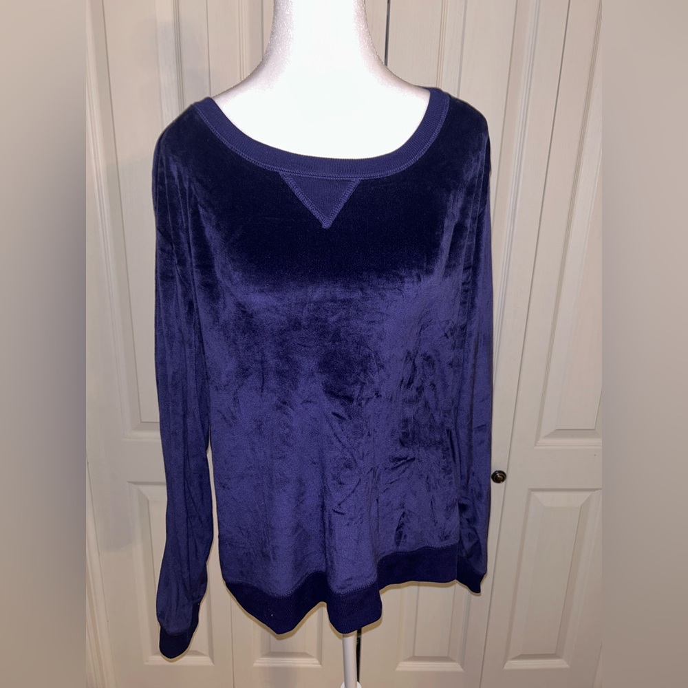 Purple velour two piece set
